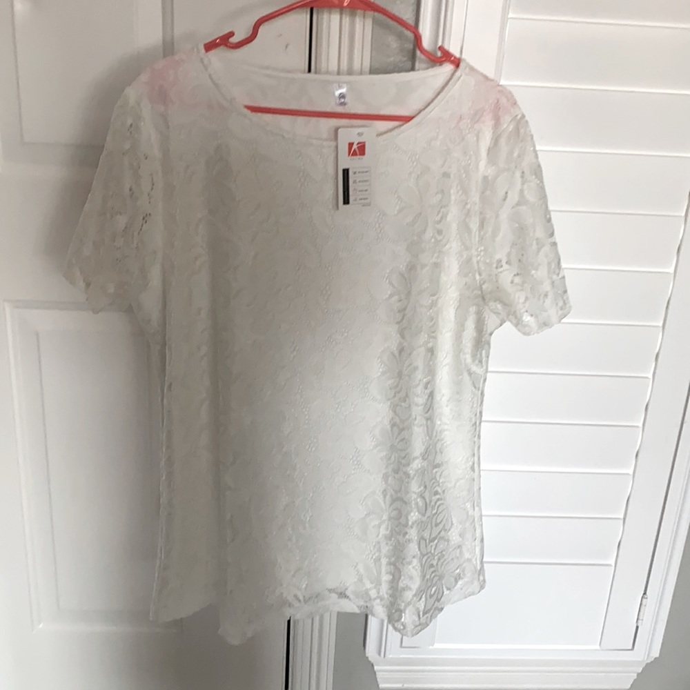 Beautiful lace blouse.